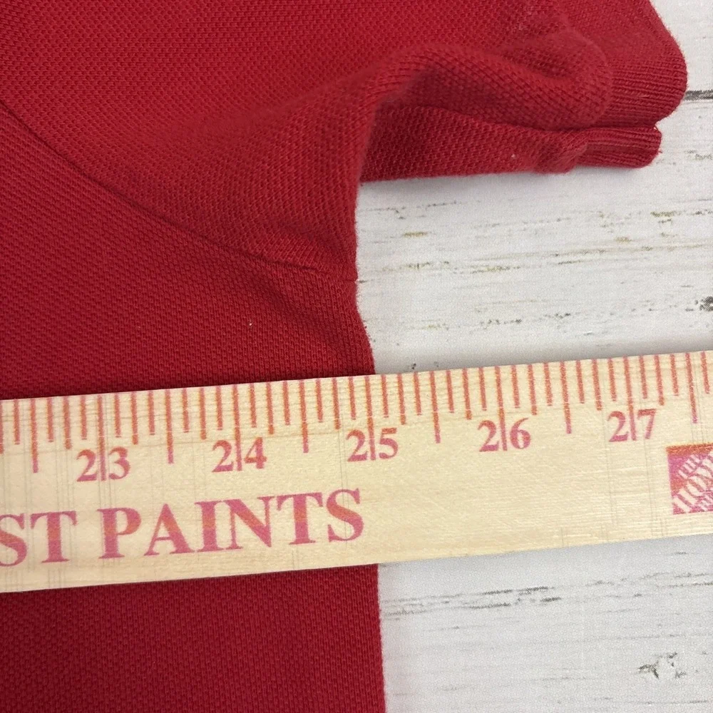 Polo Ralph Lauren Custom Fit Big Pony Polo Shirt Mens 2XL Red Flag Logo